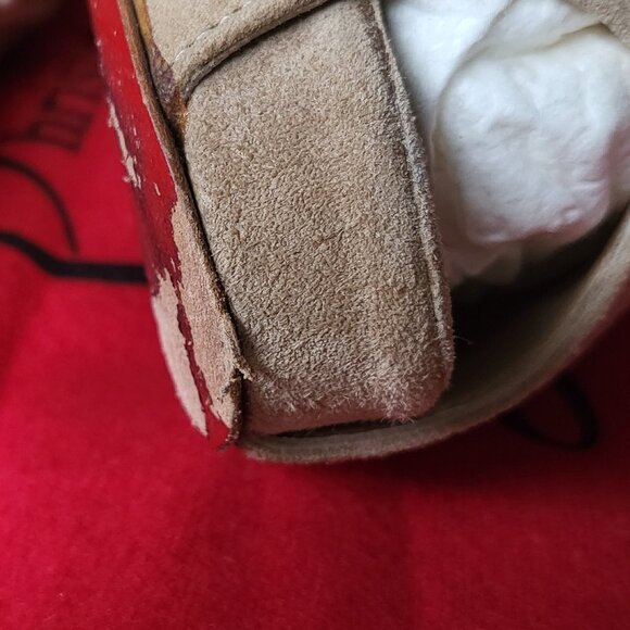 Christian Louboutin Treopli Velours 120 In naturale/taupe color Size 35.5 - Picture 6 of 8